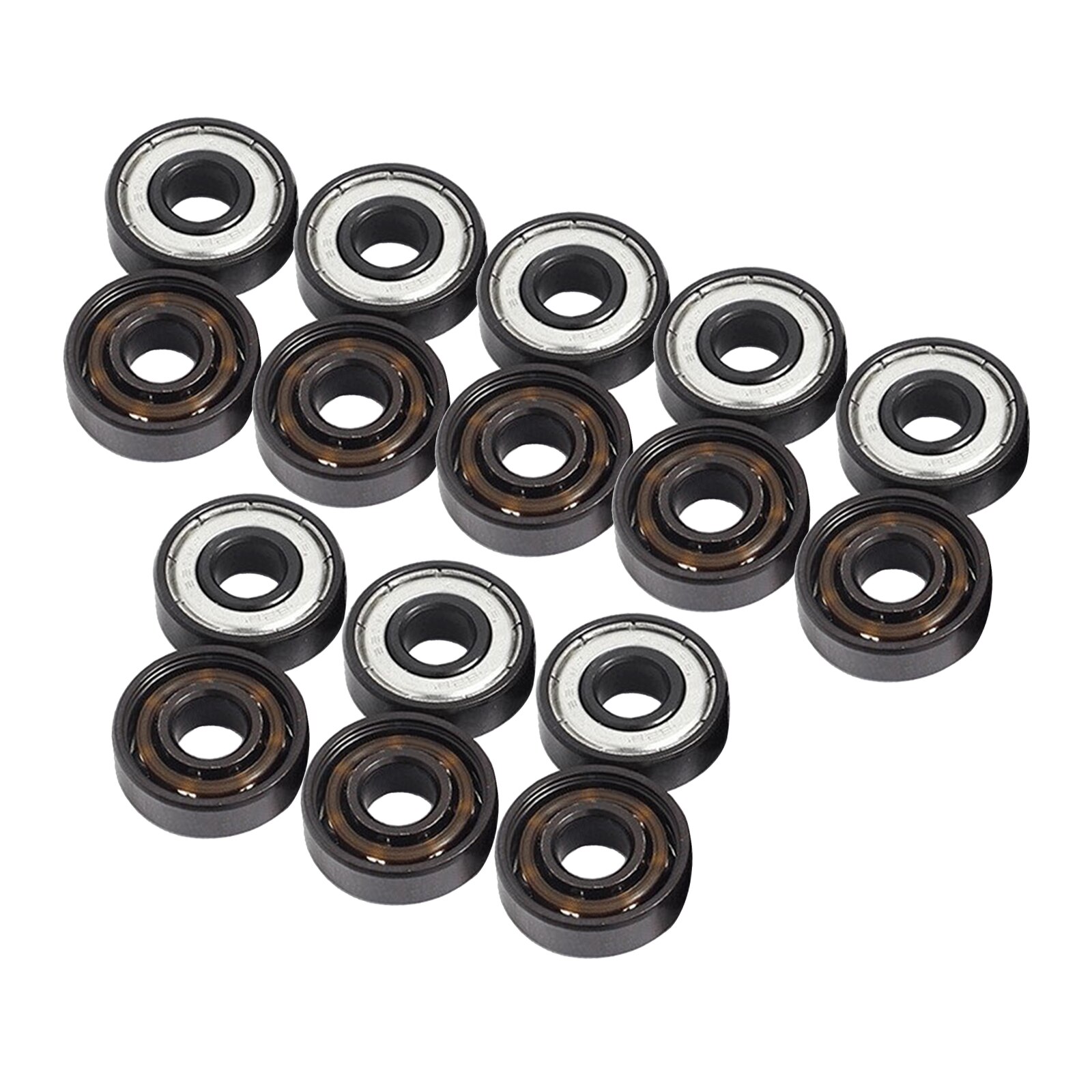 16Pcs Pro Replacement 608 Skateboard Bearings Longboard Skate Board Wheels Spare Part