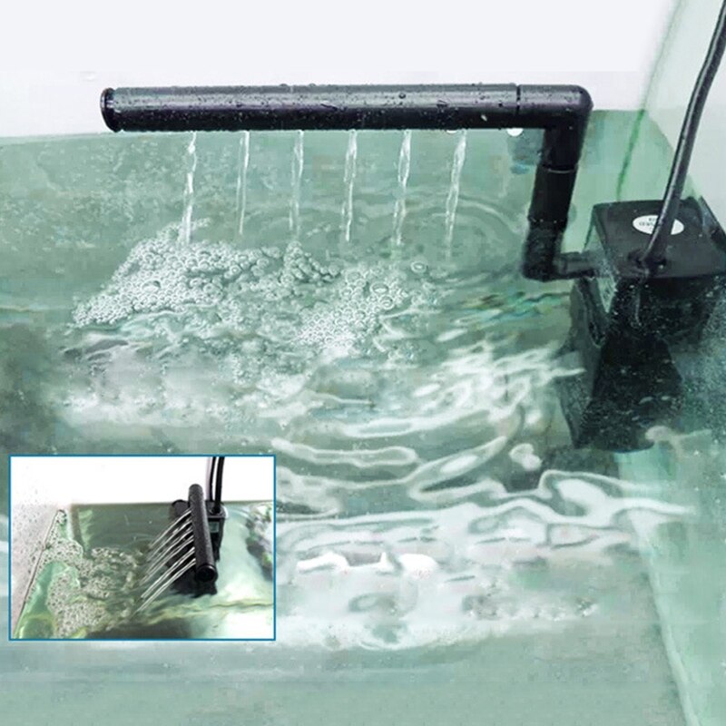 Internal 3-in-1 Aquarium Filter Adjustable Turtle Tank Built-in Filter Pump