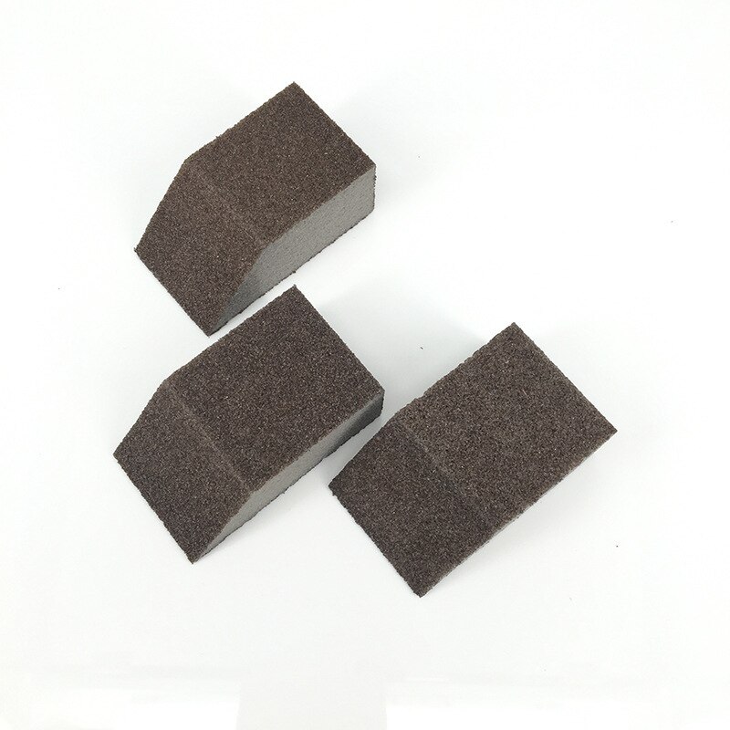 Emery zand blok Ontkalken schoon keuken magie gebruiken om de bodem van de pot met een fijn zand spons keuken