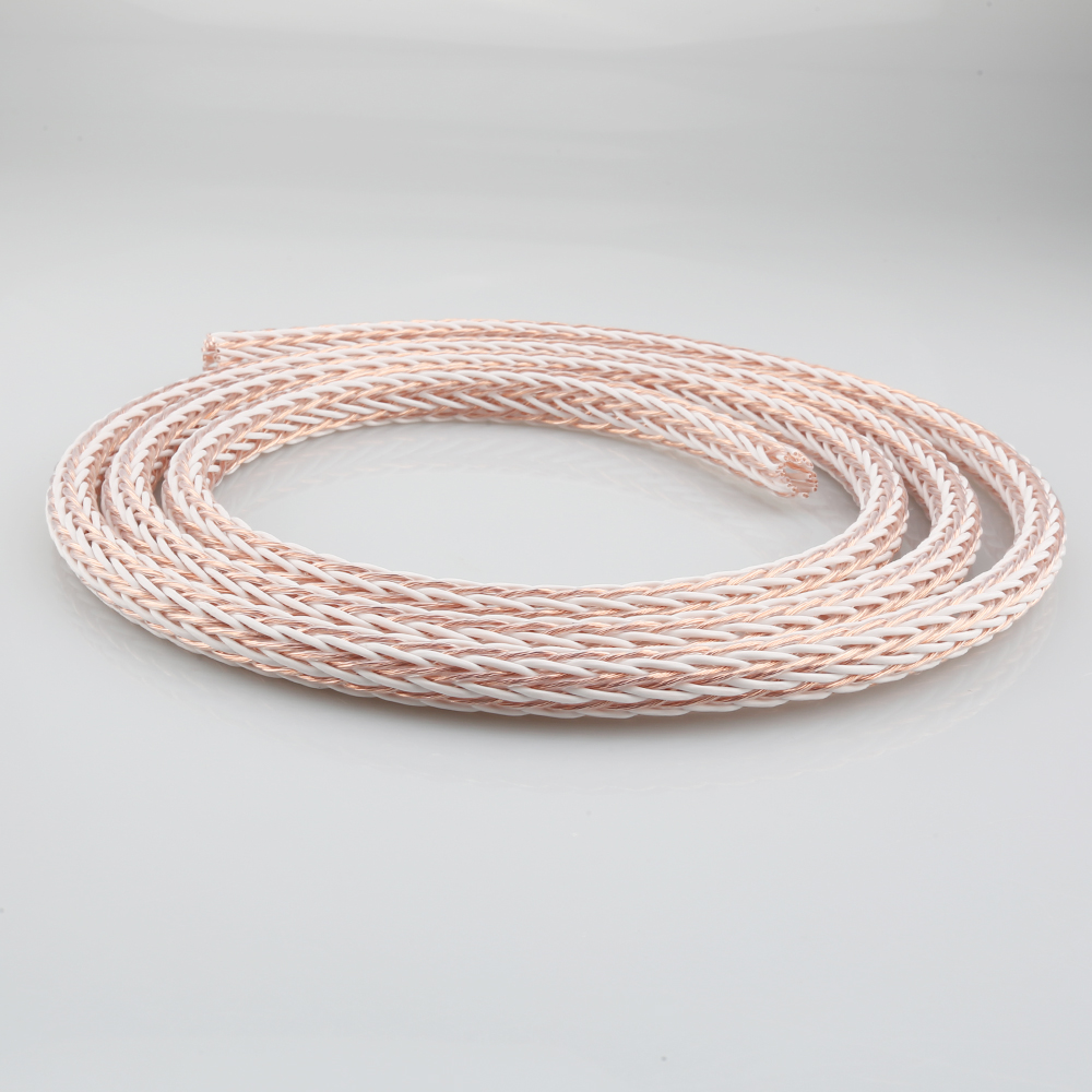 24 cores 12TC High Purity OCC Wire Speaker Cable Power Cord For Speaker Amplifier CD DVD Player Turntable