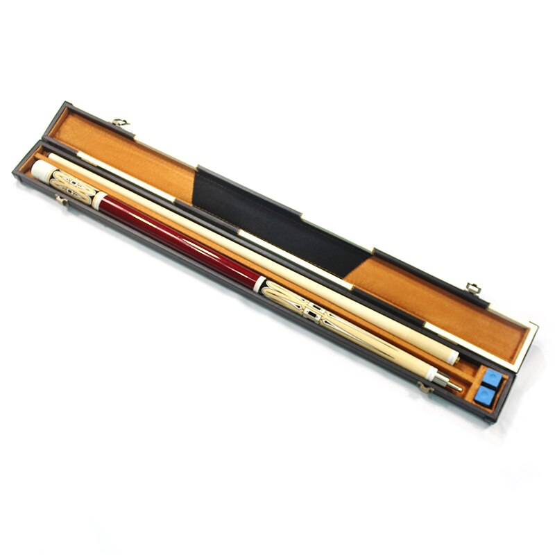 Maple Hout Biljart Pool Cue + Pu Leer Cue Case