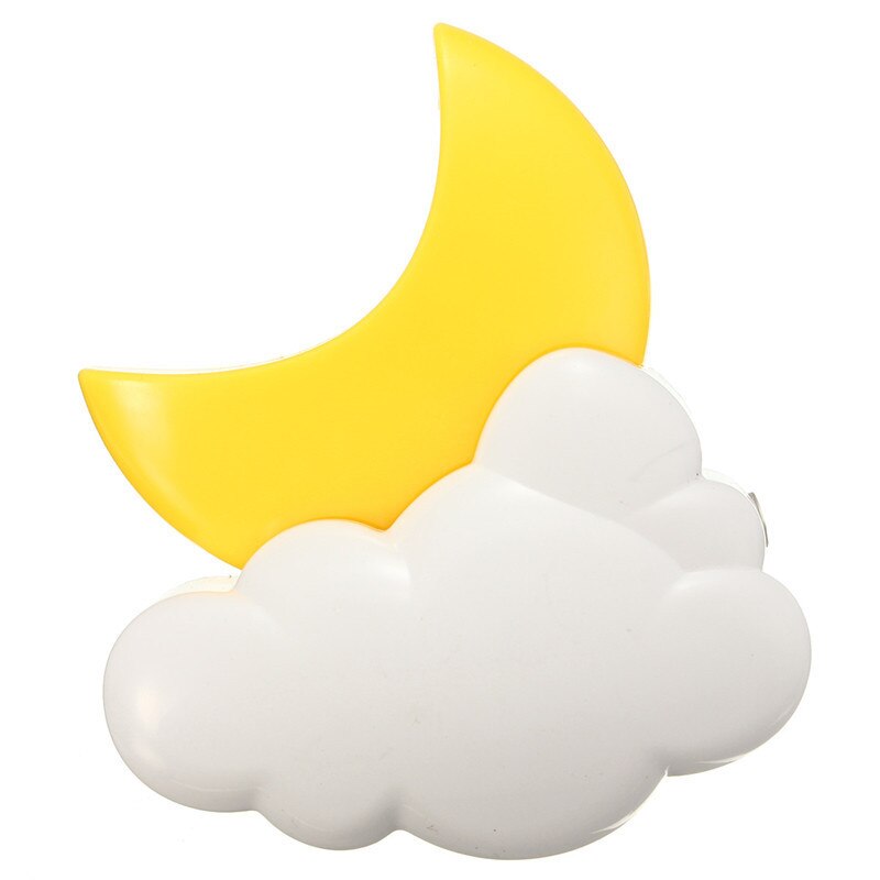 Lampki nocne kreskówka księżyc doprowadziło chmura automatyczne światło czujnik dzieci dziecko lampka robić sypialni AC 110V 220V Dom dekoracja gniazdo ścienne lampa