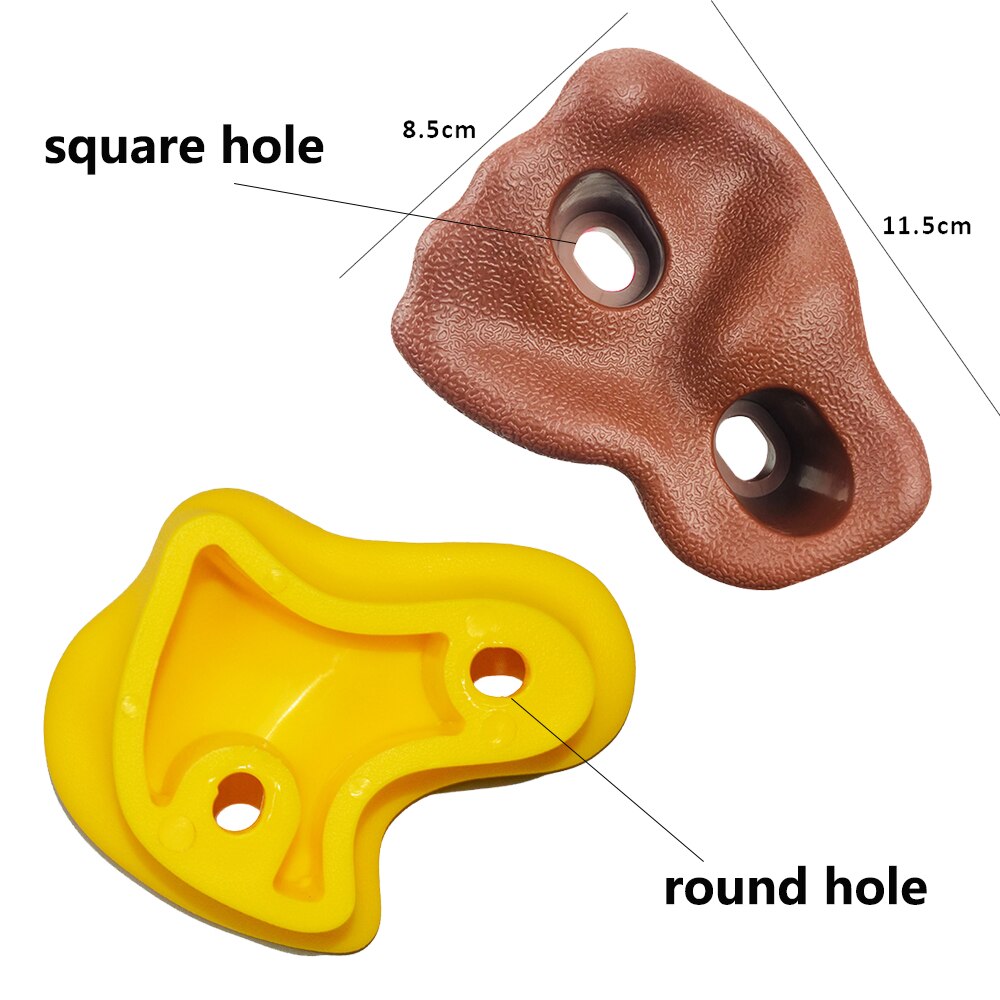 10/15 st barn klippvägg klätterstenar plast barn hand fötter håller grepp kit utan skruvar klätterutrustning