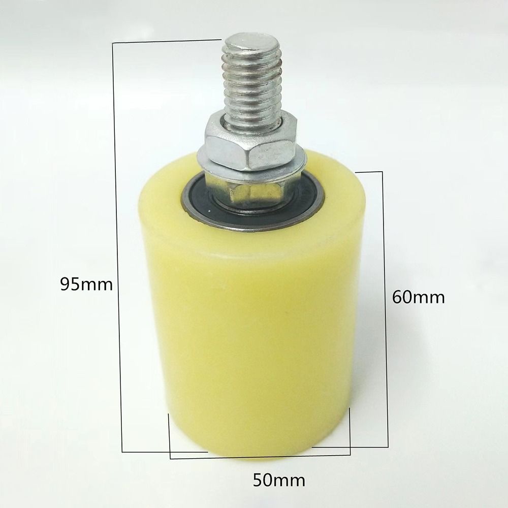 1PC Thickened Slide Gate Guide Roller Steel Roller Bearing Guiding Wheels for Sliding Gate: Black Bronze