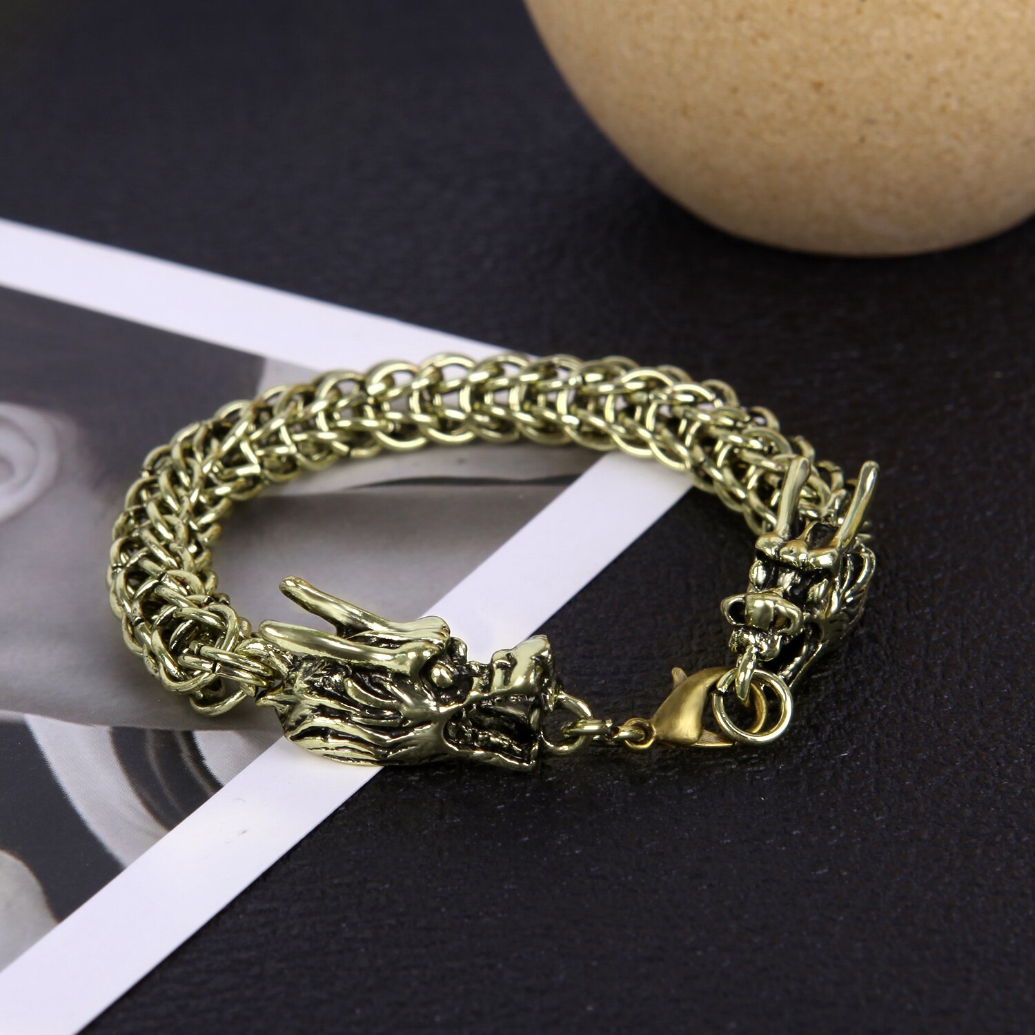 Jahrgang Edelstahl Drachen Armbänder Für Männer Schlange Kette Männlichen Armbinde Armreifen Kühlen Punk Hüfte hüpfen Schmuck