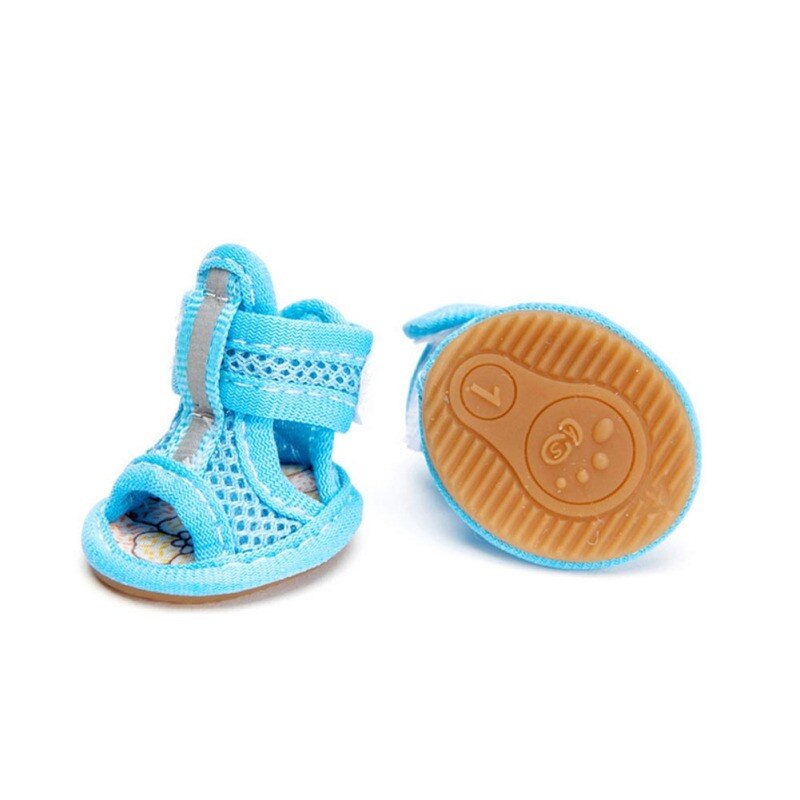 Zomer Hond Schoenen Ademende Mesh Puppy Hond Schoenen Voor Kleine Honden Katten Cute Antislip Chihuahua Pug Sandalen schoen Snoep Kleuren
