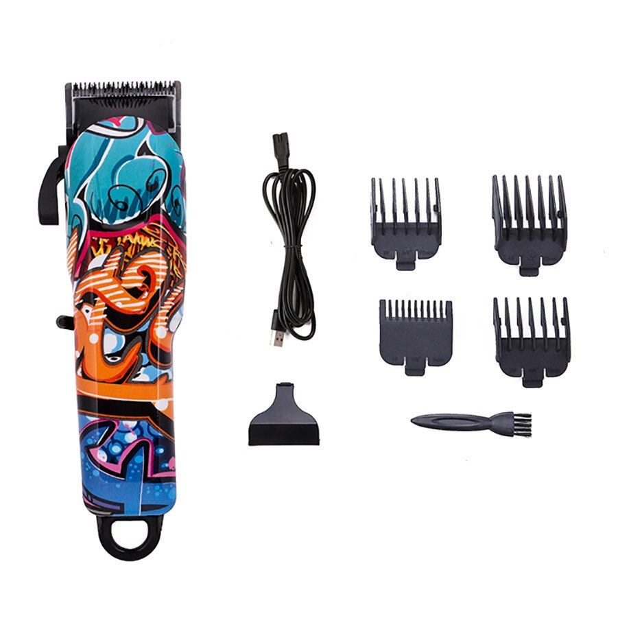 RESUXI Electric Hair Clipper for men Interchangeable Cutting Machine Hair Removal beard trimmer shaver Styling Tool: 01 / EU Plug