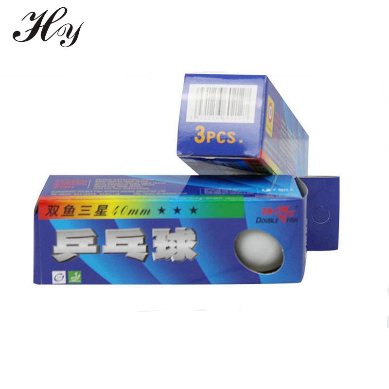 Double Fish Table Tennis Training 1 Boxes 3Pcs Ping Pong Ball 40mm Table Tennis Balls Plastic Tennis Table Ball 3 Star