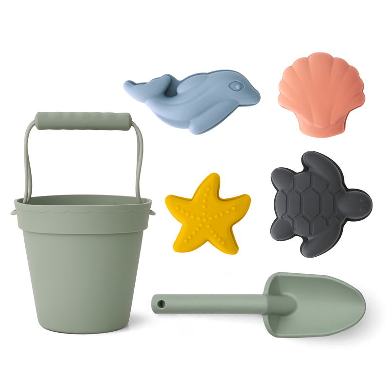 Jouets de plage pour enfants, dessin animé à la , outil de sable d&#39;été avec pelle, jeu d&#39;eau, jeu d&#39;extérieur, ensemble de bac à sable pour bébés: 006-sage