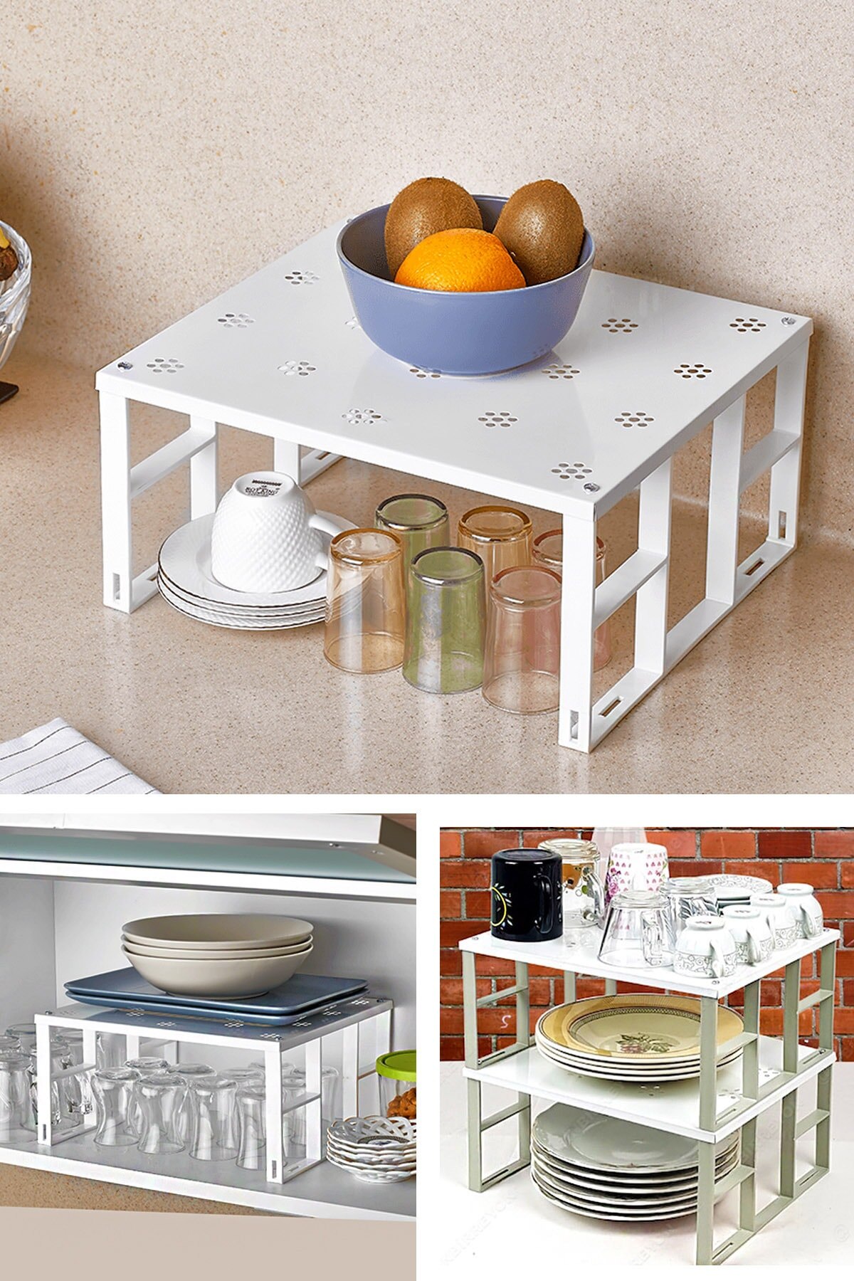 Kitchen Cabinet Shelf Organizer