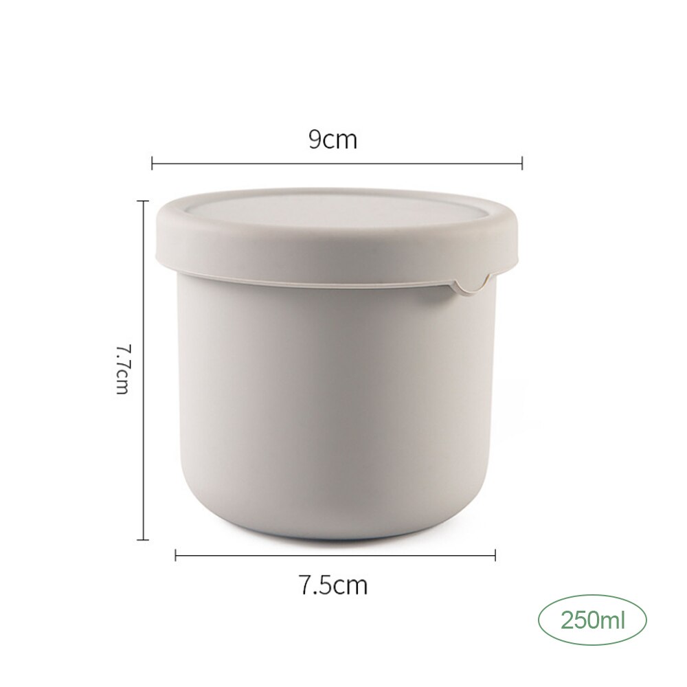 250ml Seal Silicone Portable Bento Box Lunch Box for kid Food Dinnerware Food Storage Container Refrigerator Storage Container