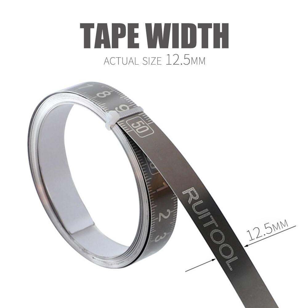 Grey Practical Sturdy Durable Scale Tape Stainless Steel Tape Stained Steel Ruler Meter Dial Parts Measure Gauge Instrument