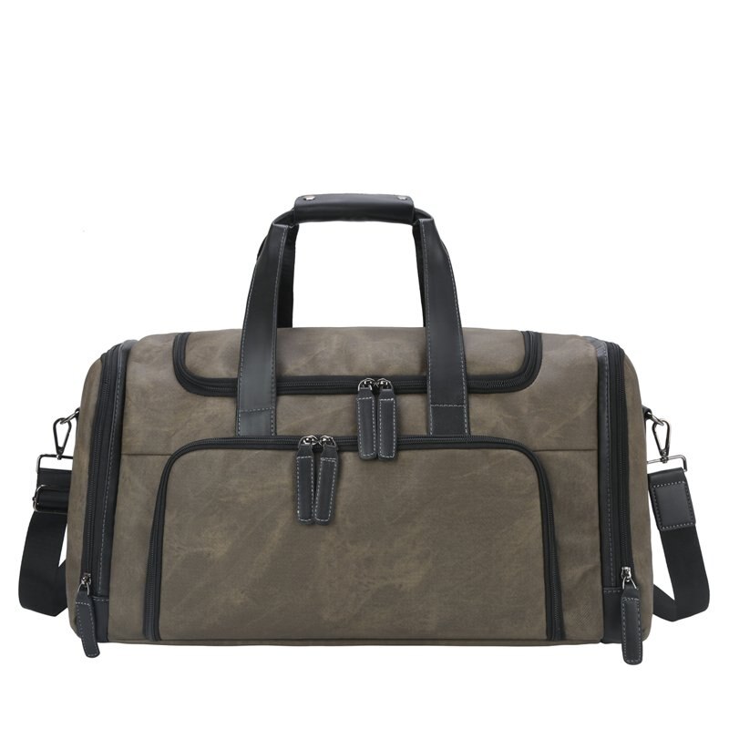 Yilian vintage reisetasche aus robustem leder für #39 – lässig, geräumig, tragbar, wasserdicht, strapazierfähig, business-stil: Khaki