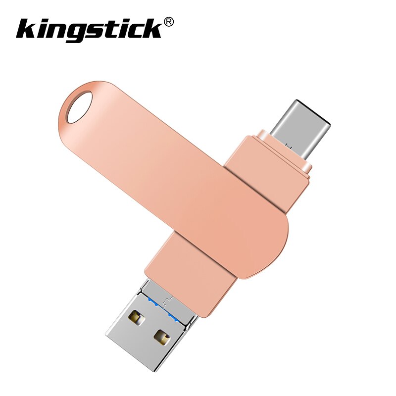 Metalowa pamięć usb flash 128 typ gb-c Pendrive 32gb 64gb Usb3.0 dysk flash dla iPhone X/8 Plus/8/7 Plus pamięć usb: 16 gb / rose gold