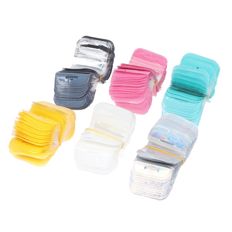 50 Stks/pak Kleine Plastic Zip Lock Bag Met Gat Clear Rits Sieraden Verpakking Zak Mini Zip Lock Opbergzakken
