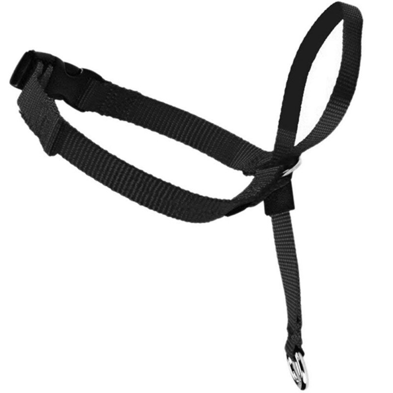 Pet Dog Head Leash Collar No-Pull Painless Gentle Adjustable Control Leash Leader Durable Dog Training Tool Pet Products S/M/L: black / S