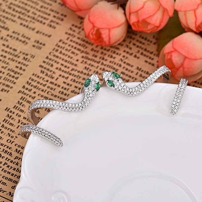 JIN &Ampere; JU Lässig Schlange Zucht Ohrringe Für Frauen Cерьги гвоздики Ohrring Trend Schmuck Cережки необычные Ohrringe