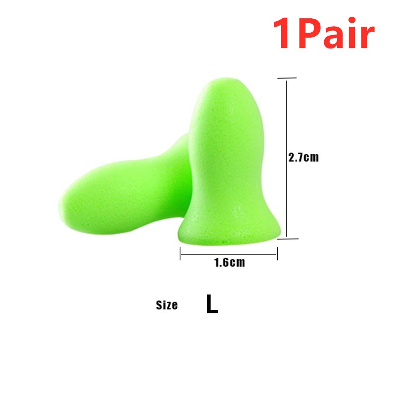nouveaux bouchons d'oreille en mousse souple Version améliorée Anti-bruit ronflement bouchons d'oreilles pour dormir aide voyage réduction du bruit bouchons d'oreilles: 1Pair Big
