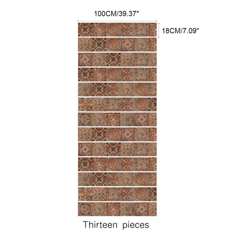 13pcs/set 3D Stair Riser Floor Stickers Waterproof Removable Self Adhesive DIY Stairway Decals Murals Decoration #2 #