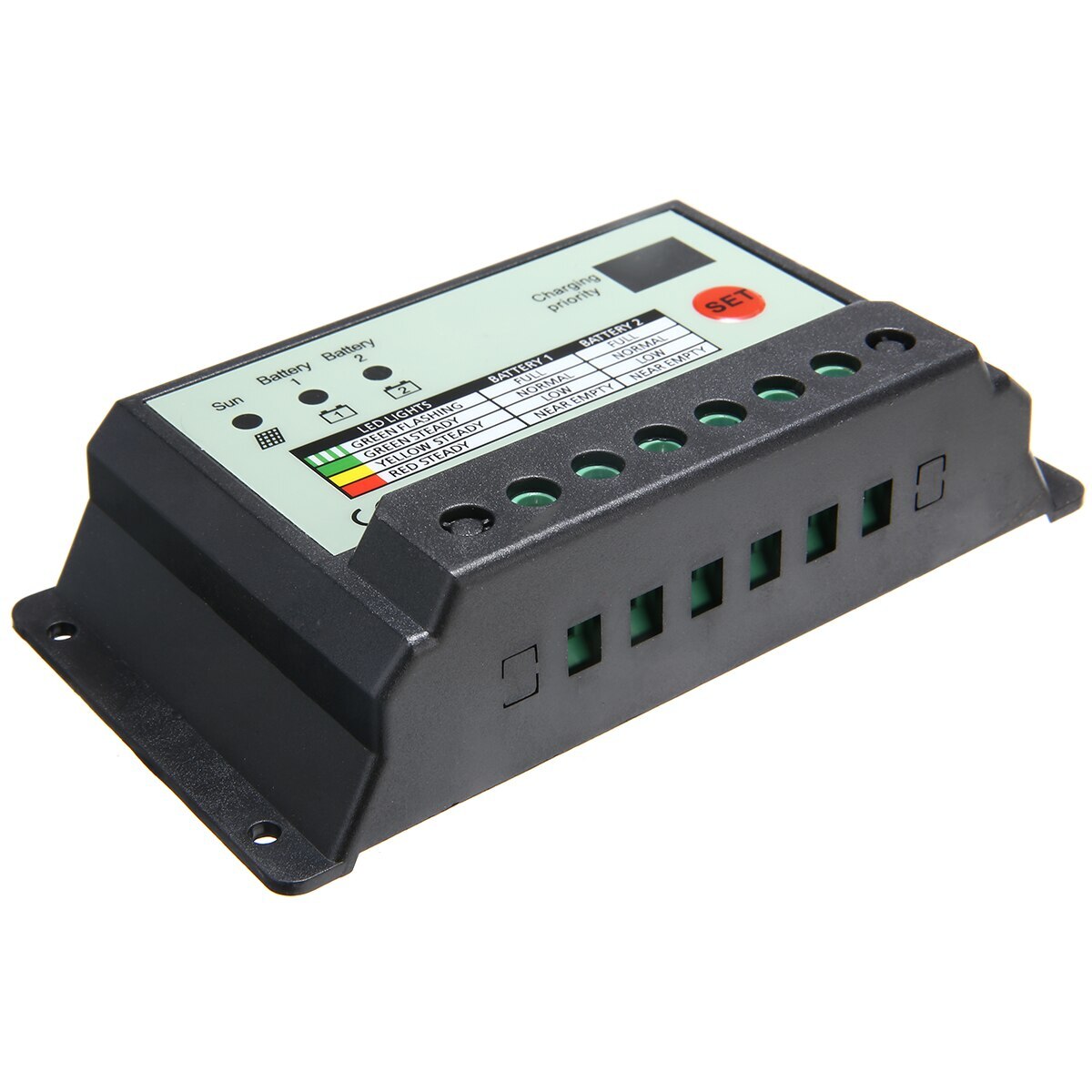 20A 12V/24V Batterijen Dual Batterij Solar Laadregelaar Regulator Solar Power Controllers Voor Elektrische Apparatuur & levert