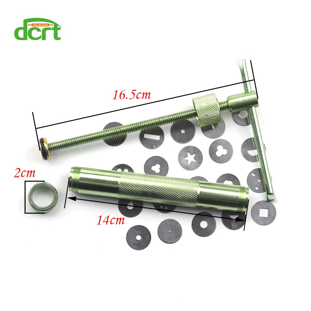 Ceramic Pottery Clay Extruders With 20 Disc Polymer Clay Sculpture Tools Fondant Cake Extruder Tools Soap Sugarcraft Baking Tool