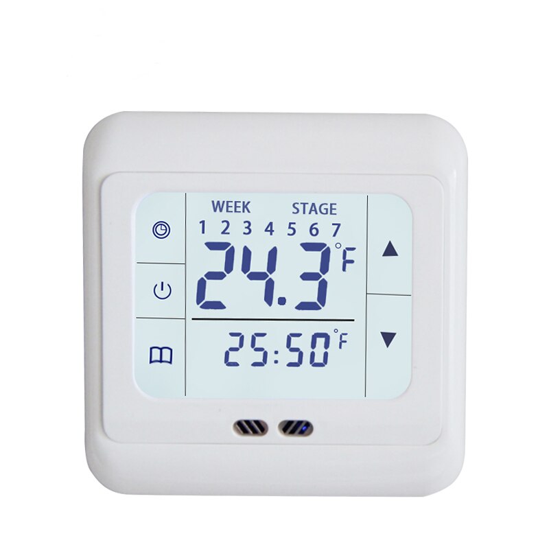 AC 220V Digital LCD Touch Screen Electric Thermostat Room Underfloor Heating Controller For Warm Floor Electric Heating