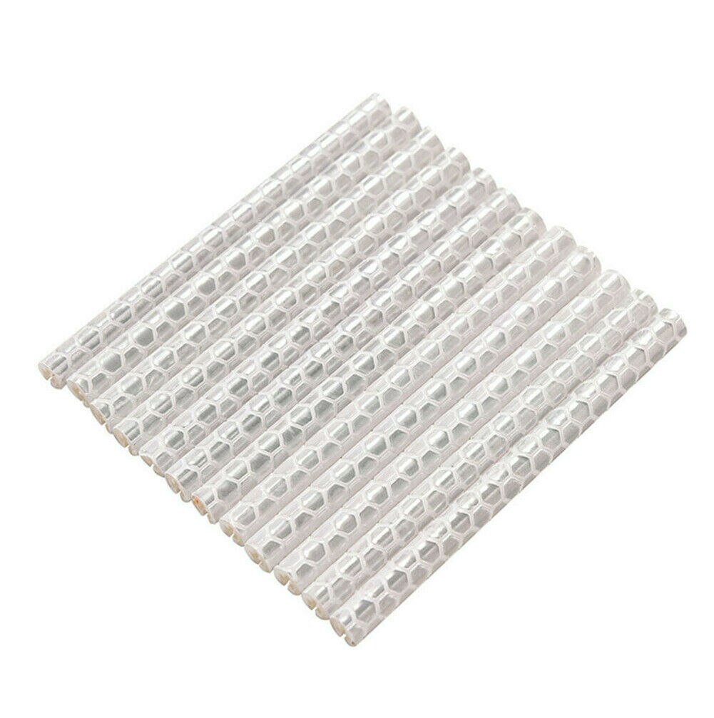 Kit de llanta de rueda de bicicleta reflectante, luz reflectante, rueda de cinta reflectante para radio, soporte de tubo de bicicleta de montaña y carretera, advertencia de seguridad con Clip, 12 Uds.: Gris claro