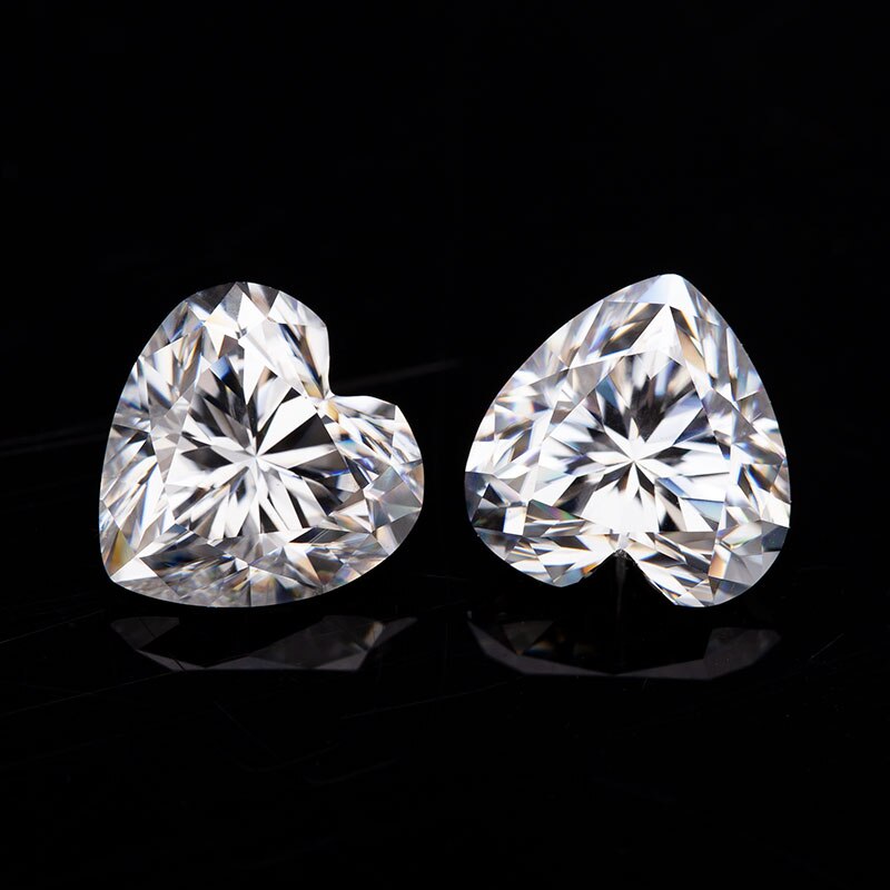 Wuzhou holycome atacado def cor vvs 0.5ct clareza forma do coração corte de alta qualidade sintético moissanite diamante para jóias