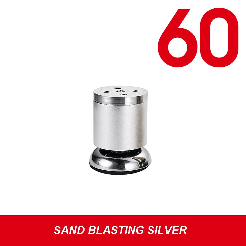 High End Furniture Foot Cushion Thickened Reinforcement Sofa Cabinte Table Legs Chair Leg Feet Protector Stand Foot Cover: Sand Silver-60MM