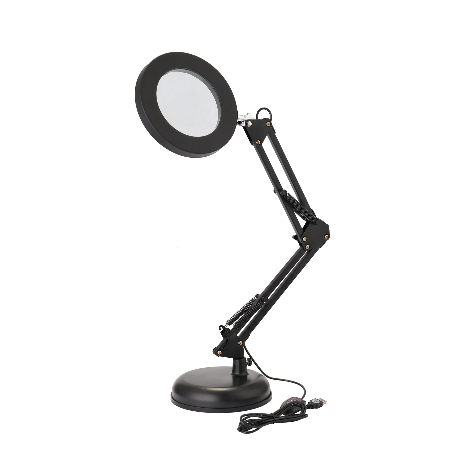 Kkmoon Verlichting Led 5X Vergrootglas Bureaulamp Met Klem Handen Usb-Aangedreven Led Lamp Vergrootglas Met 3 Modes dimbare