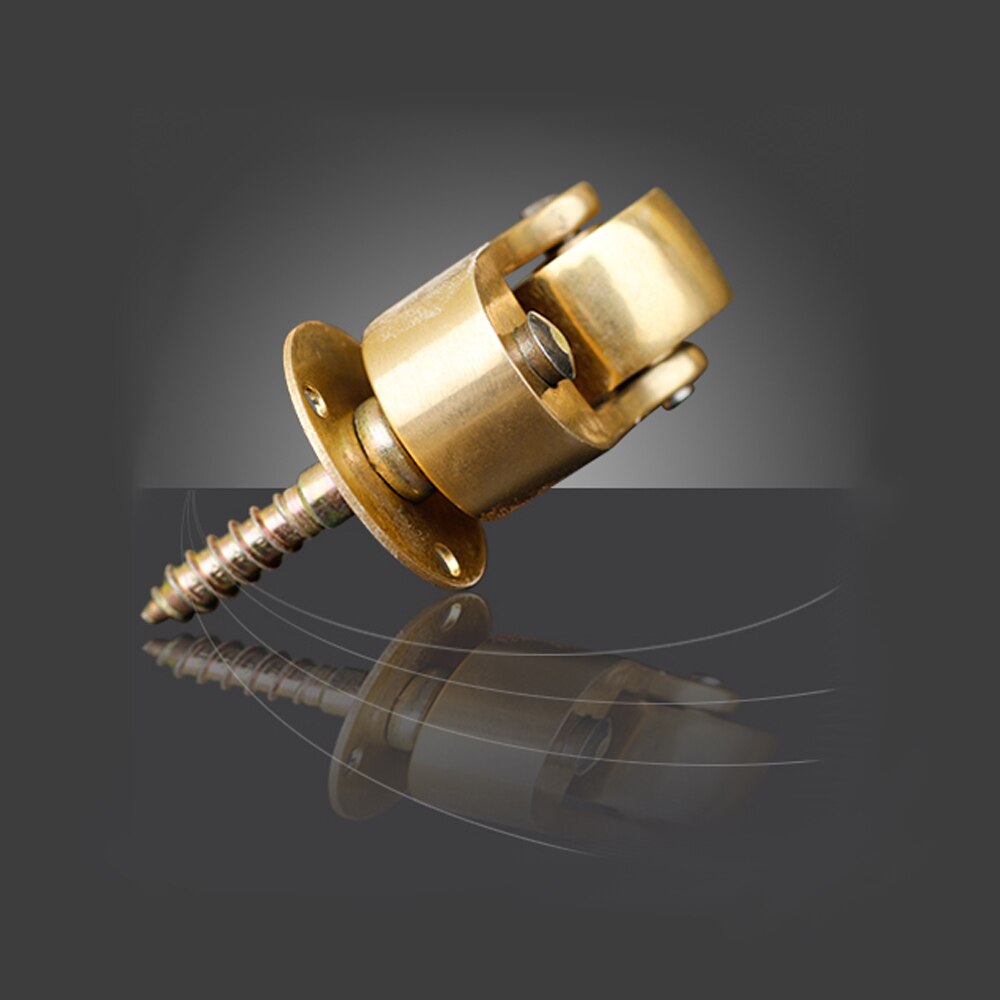 4/8PCS Brass Universal Wheel Metal Casters Gold Silent Reinforce Furniture Caster Heavy Duty Furniture Casters