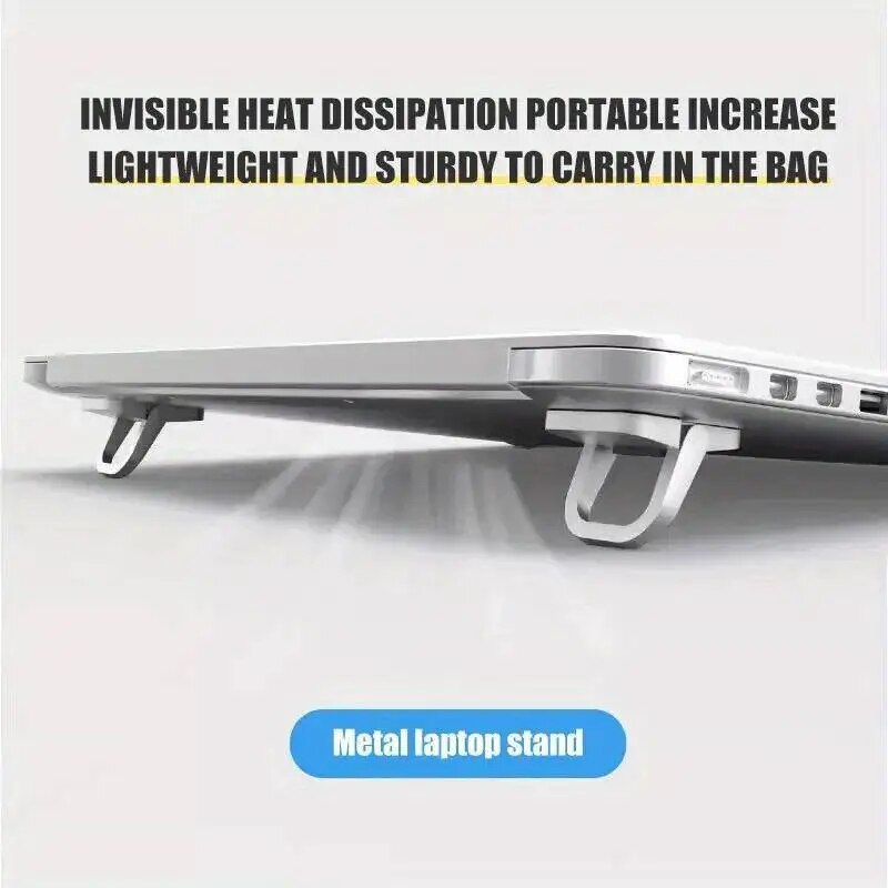 2 Stks/set Laptop Standaard Voor Computer Toetsenbord Stand Riser Aluminium Mini Draagbare Laptop Staat Voor Notebook