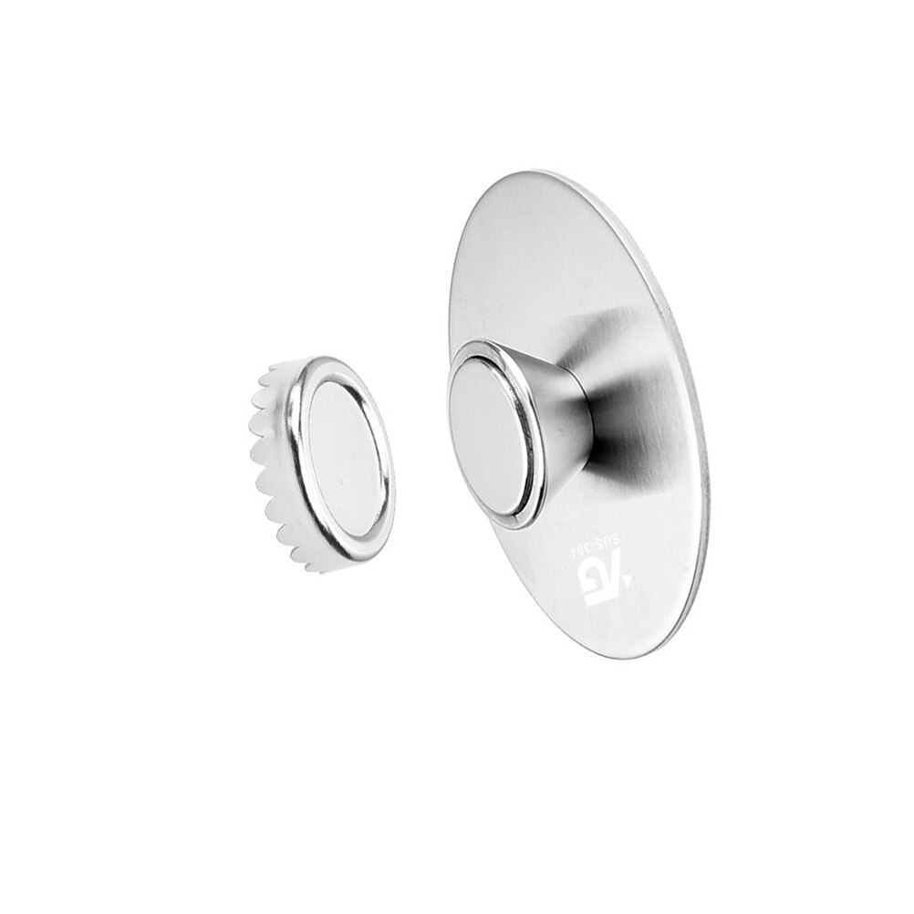 Jaboneras magnéticas creativas de 5x5cm, jabonera colgante para pared de baño, estante con ventosa de plata