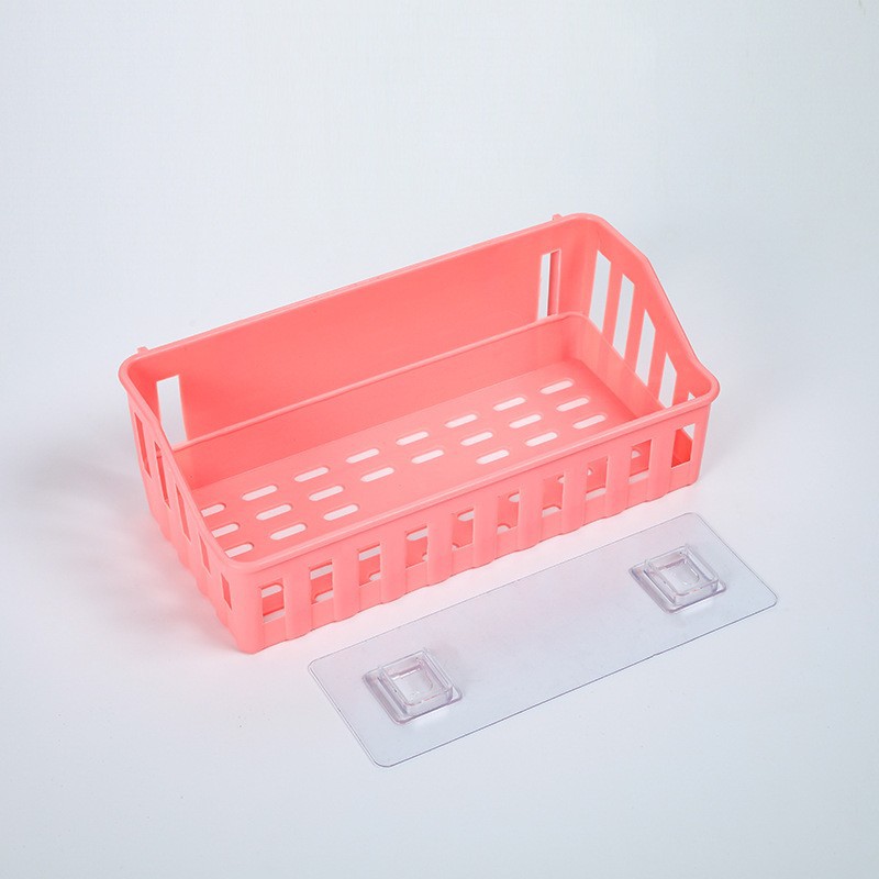 Hylla badrum självhäftande förvaringsställ krokar kök heminredning hörndusch hylla ställ förvaringsställ tillbehör: Ljusgrå