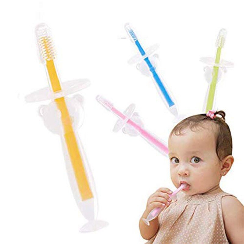 Veilige Kids Zachte Siliconen Training Tandenborstel Baby Kinderen Dental Oral Care Tandenborstel Tool Baby Kid Tandenborstels