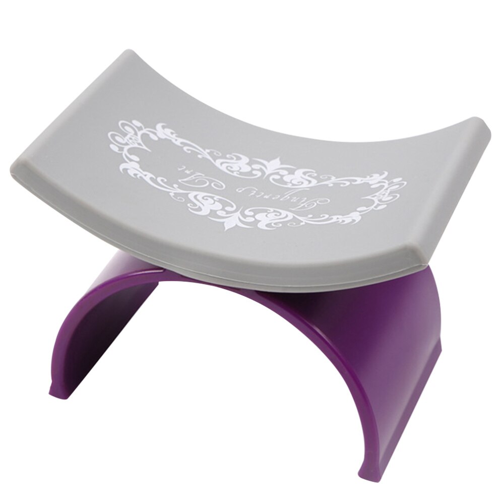 1Pc Nail Hand Pillow Manicure Wrist Pillow Silicone Hand Pillow Hand Rests Cushion U-shaped Hand Pillow For Home Store Outdoor N: Purple