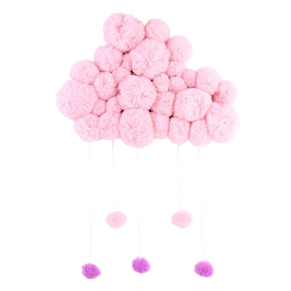 Børneværelse dekoration furball snor vedhæng vægophæng indretning til børneværelse børneværelse dekoration soft install game house: Lyserød