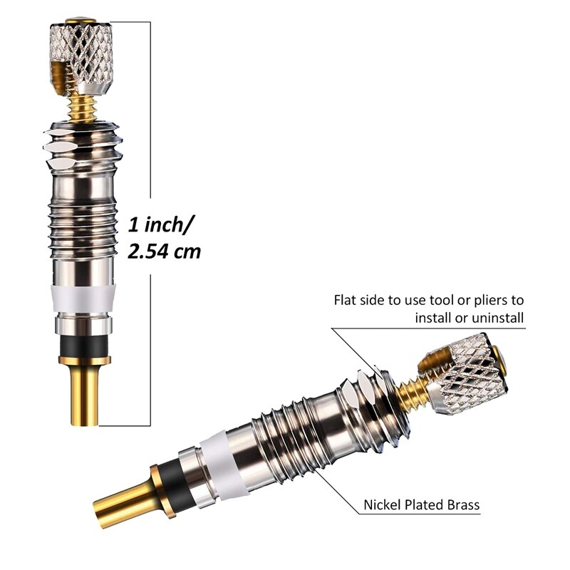 10 Pieces Valve Core Bike Replacement Tubeless Core for Tubeless Road MTB Bike,Bicycle Accessories