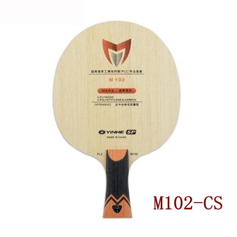 Yinhe-raqueta de tenis de mesa de fibra PLC, M102, M202, M101, M201, MARS PLC Madera de 5 capas con PLC de 2 capas: M102 CS handle