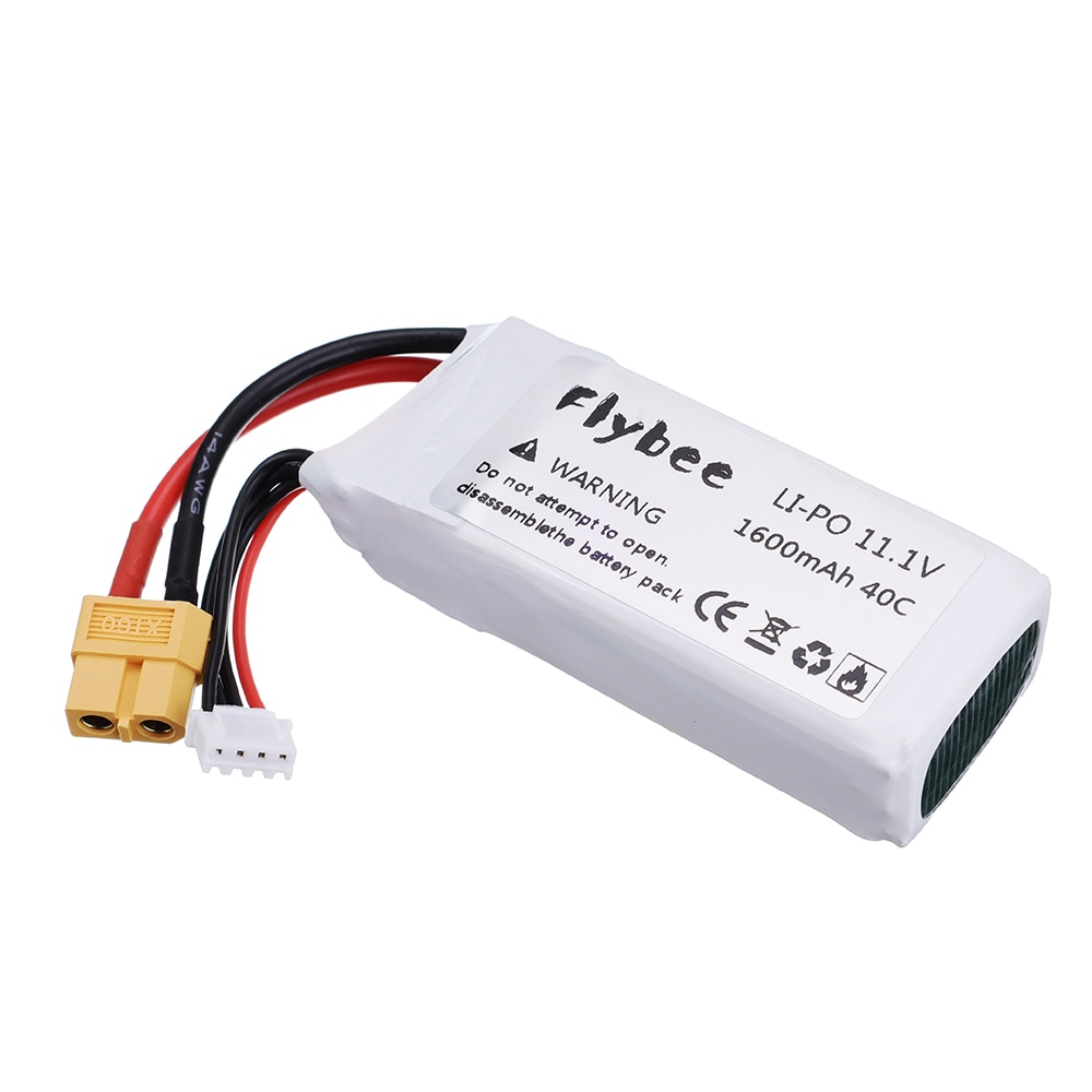 3S 11.1V 1600mAh 40C Lipo Battery For Remote Control Model Aircraft Spare Parts Lithium Polymer 3S Li-po Battery 1pcs