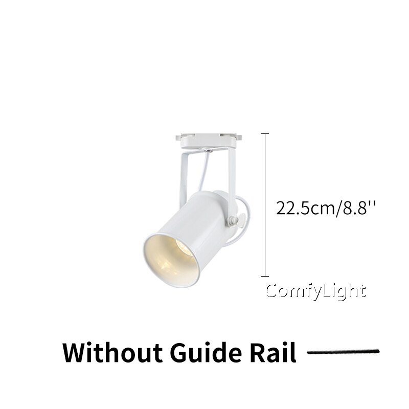 LED-strahler Kolben Schiene Licht AC85-265 V Scheinwerfer Einstellbar lampe Einkaufszentrum Ausstellung Büro decke/Zauberstab Schiene Spur Beleuchtung: 1 Kopf