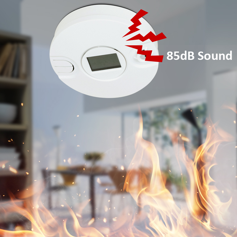 Wireless Smoke Thermal Sensor Alarm System for 433MHz/868MHz Home Fire Heat Thermal Sensor Detector Protection Office Security