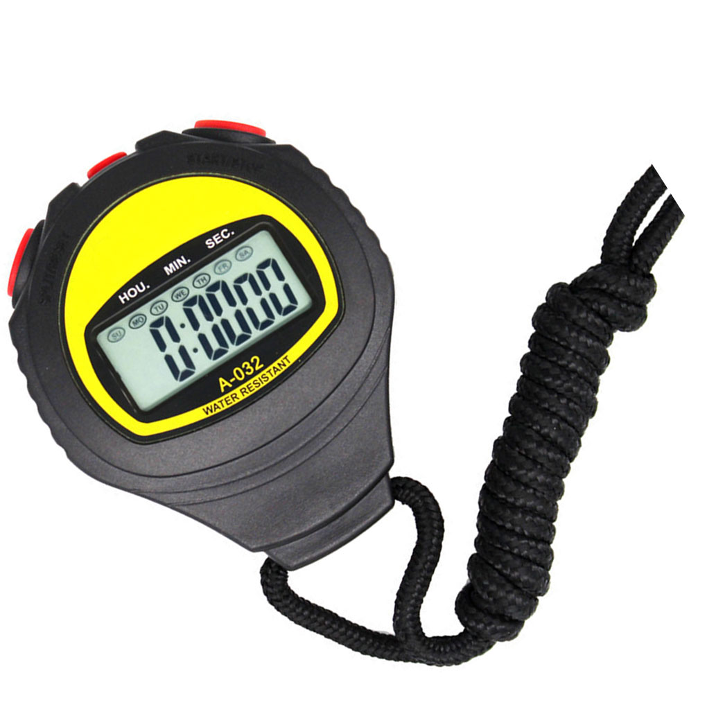 Digital Stopwatch Timer Multifuction Handheld Training Timer Portable Outdoor Sports Running Chronograph Timer