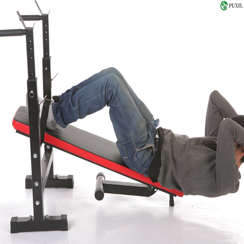 Multifonctionnel banc de musculation Banc De Musculation rack d'haltères longs ménage gym haltère Fitness équipement d'exercice