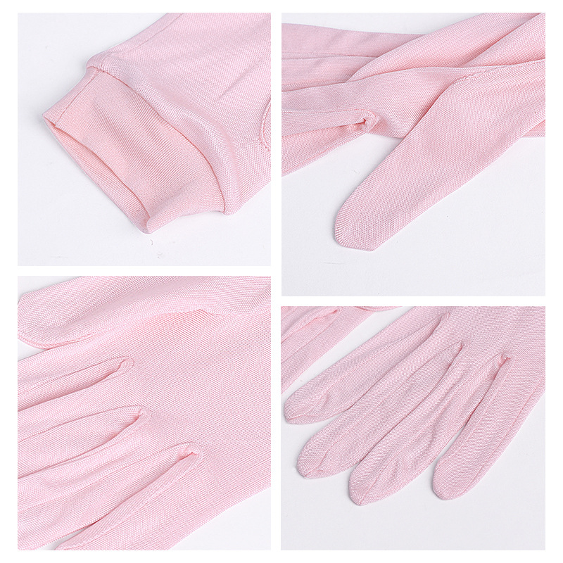 Gants d&#39;été en soie de mûrier 100% naturel pour femmes, Ultra fins, respirants, protection solaire hydratante, Anti-UV, mitaines de conduite, GL046