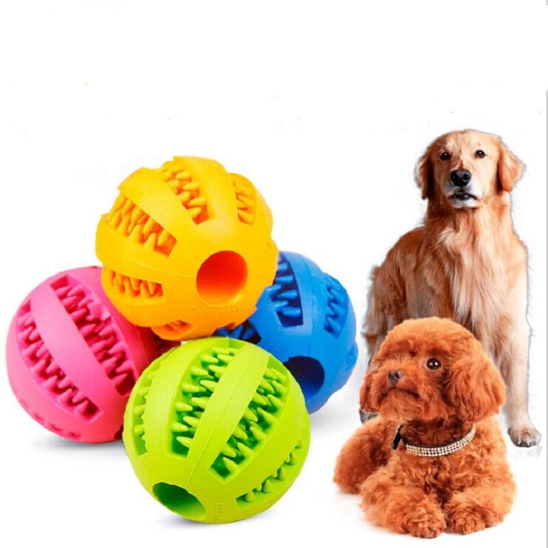 Hond Interactieve Rubber Ballen Hond Kat Puppy Chew Ball Tanden Kauwen Gebitsreiniging Ballen Voedsel Huisdier kit