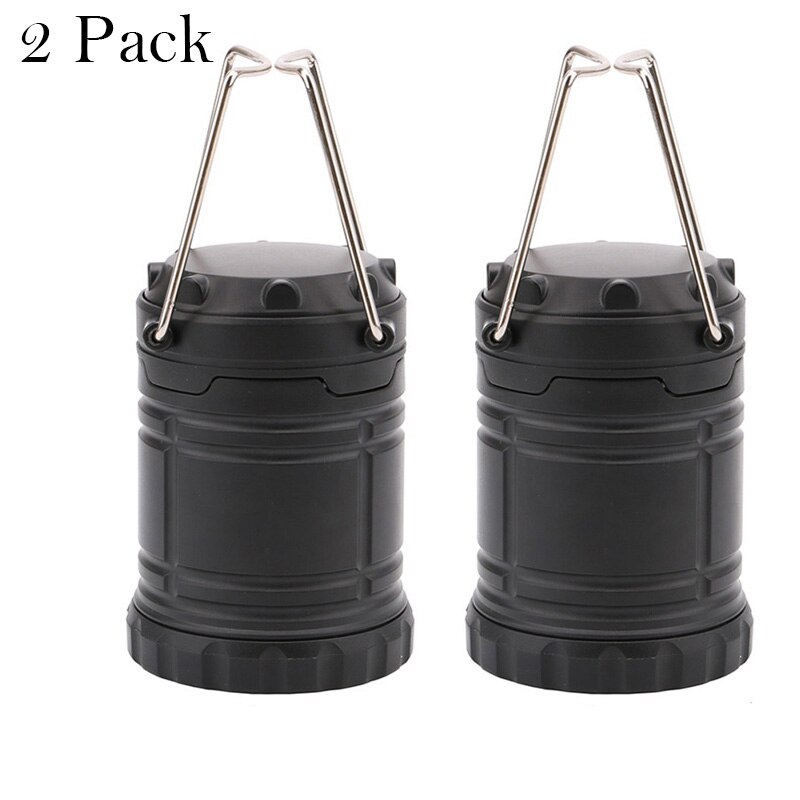 3 * Cob Led Camping Lamp Mini Draagbare Aaa Batterij Opknoping Tent Lantaarn Outdoor Waterdichte Handvat Licht Led Kamp Zaklamp: 2 pack mini size