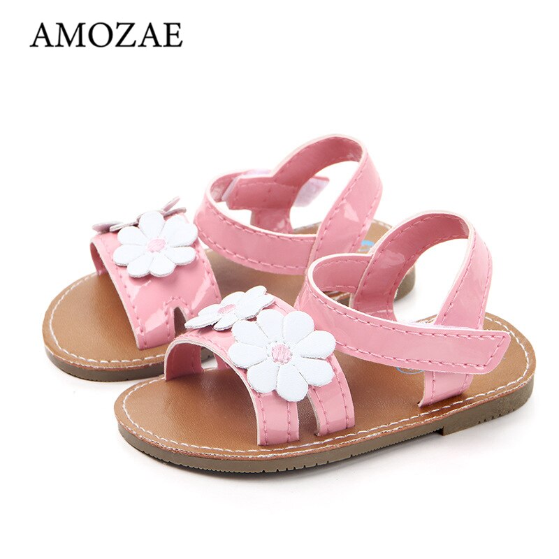 Zomer Meisje Sandalen Voor Baby Meisjes Footwear Сандалии Pasgeboren Pu Lederen Baby Schoenen Peuter Hard Rubberen Zool Kinderen Schoen