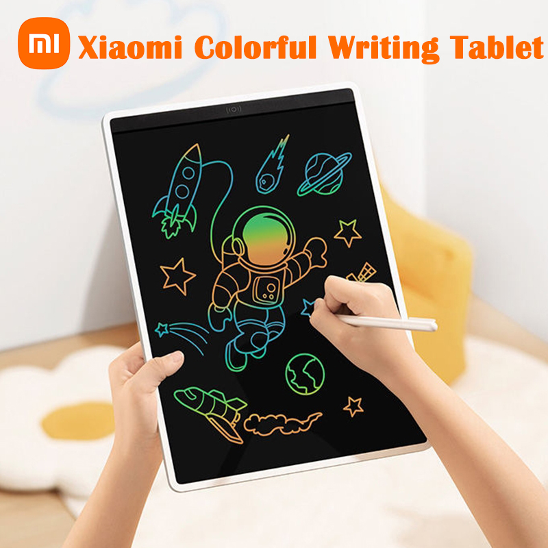 Xiaomi mijia lcd escrita tablet colorido com caneta desenho digital almofada de escrita eletrônica mensagem placa gráfica colorida 10 polegada