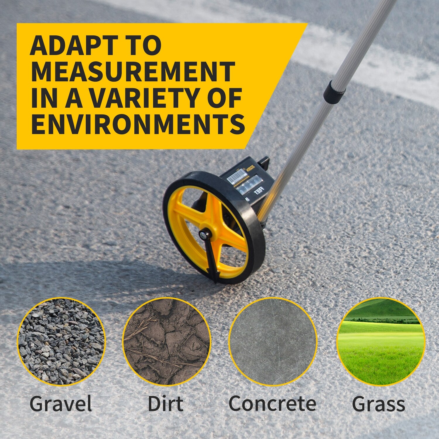 Measurement Distance Measuring Wheel Distance J159 Walking Rangefinder Distance Meter Collapsible Handheld Wheel Rangefinder